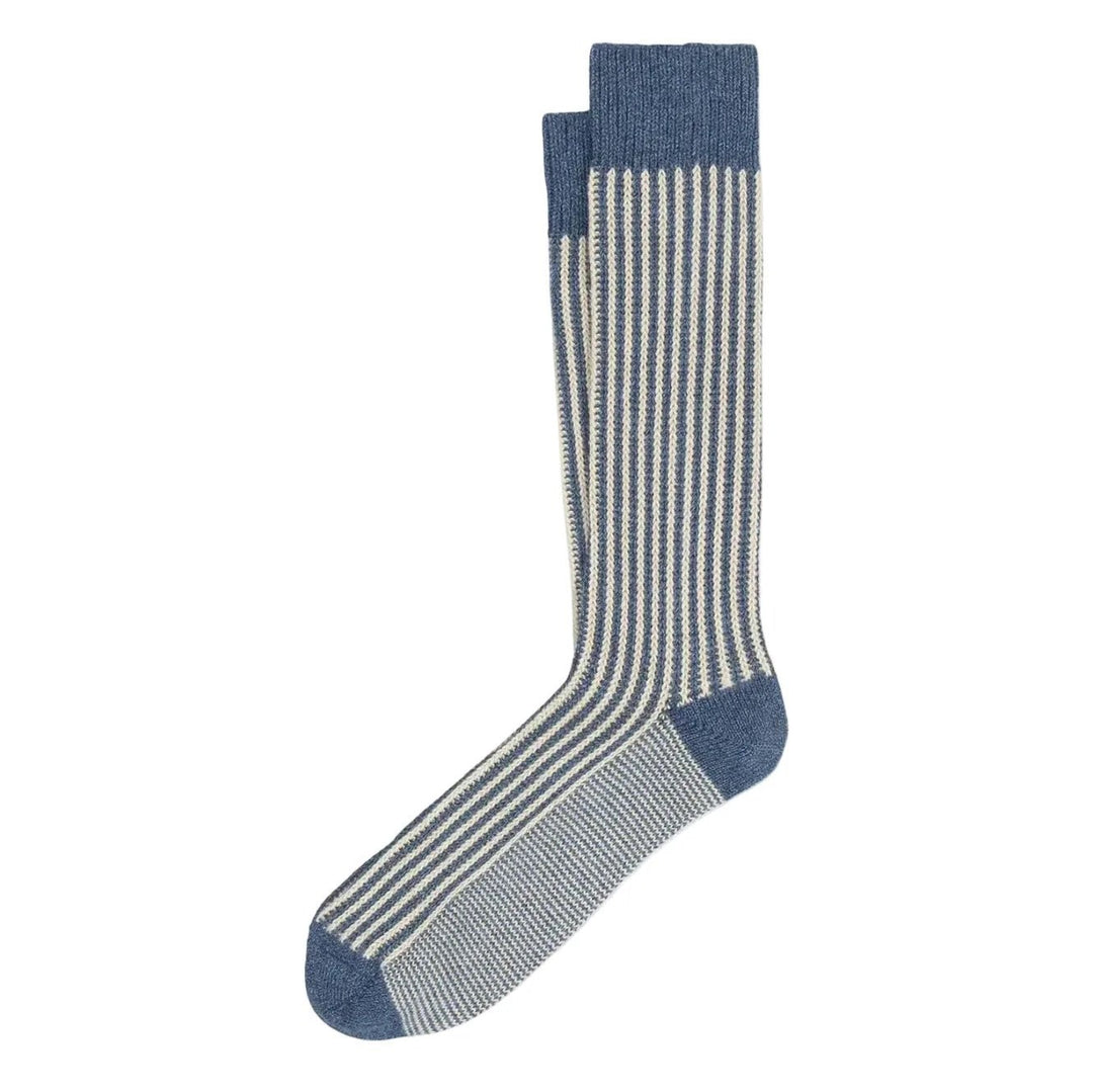 ANT45 Capri Stripe Socks Denim - Merchant Menswear