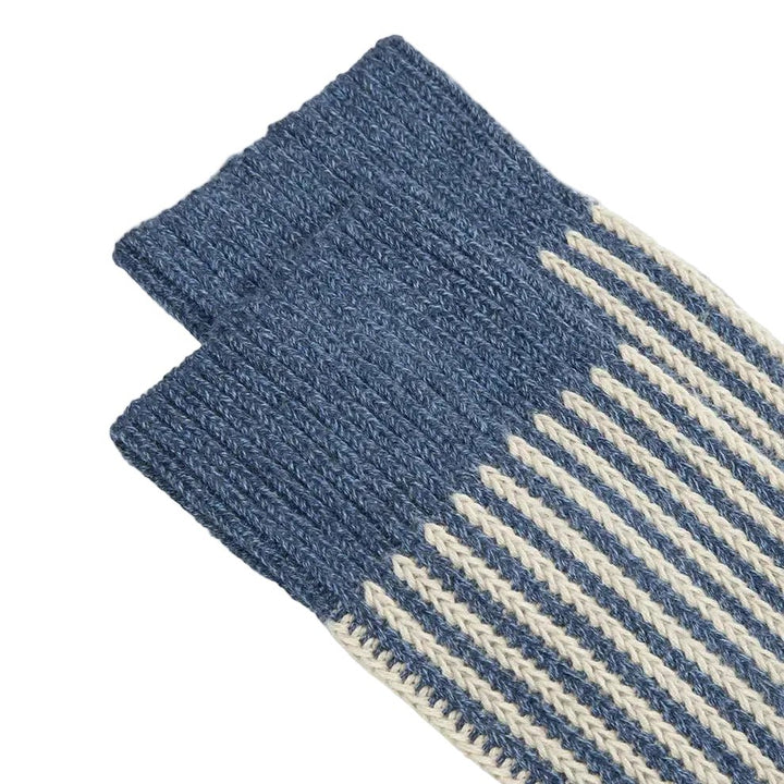ANT45 Capri Stripe Socks Denim - Merchant Menswear
