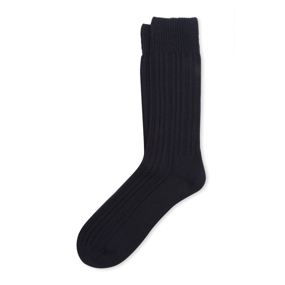 ANT45 Cashwool Socks Navy - Merchant Menswear