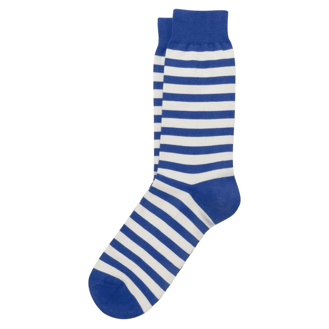 ANT45 Harris Stripe Socks Blue - Merchant Menswear