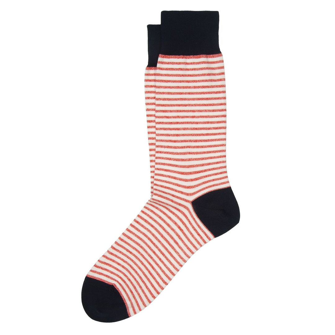 ANT45 Midett Stripe Socks Red - Merchant Menswear