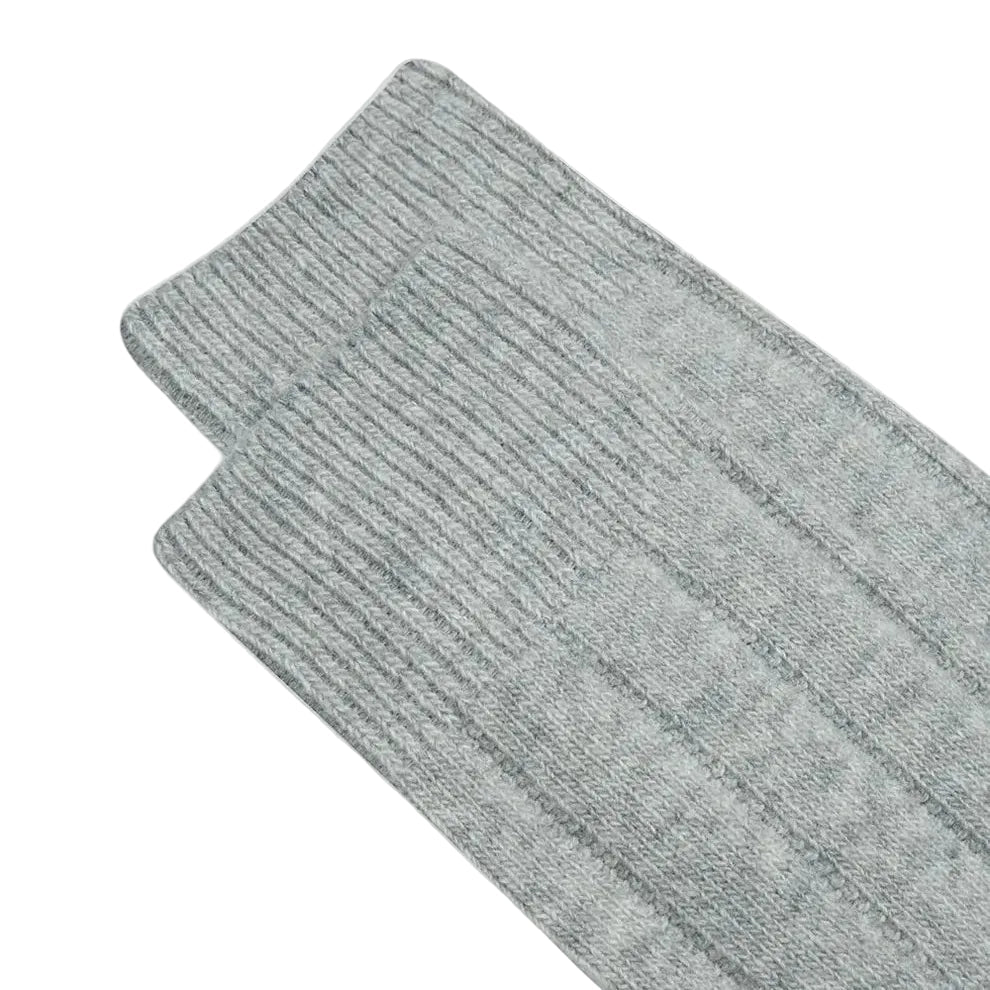ANT45 Vancouver Ribbed Socks Light Grey - Merchant Menswear