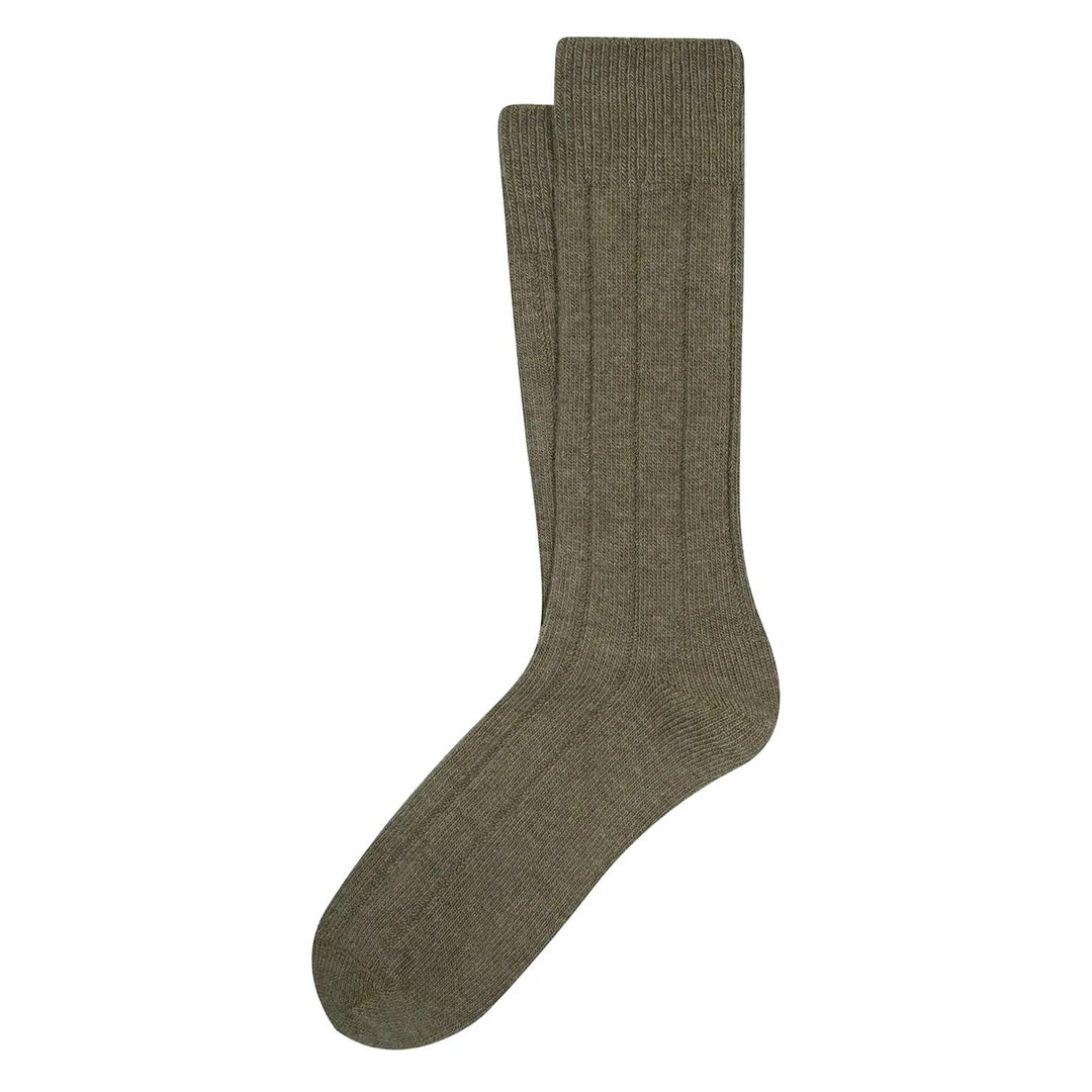 ANT45 Vancouver Ribbed Socks Military Green - Merchant Menswear