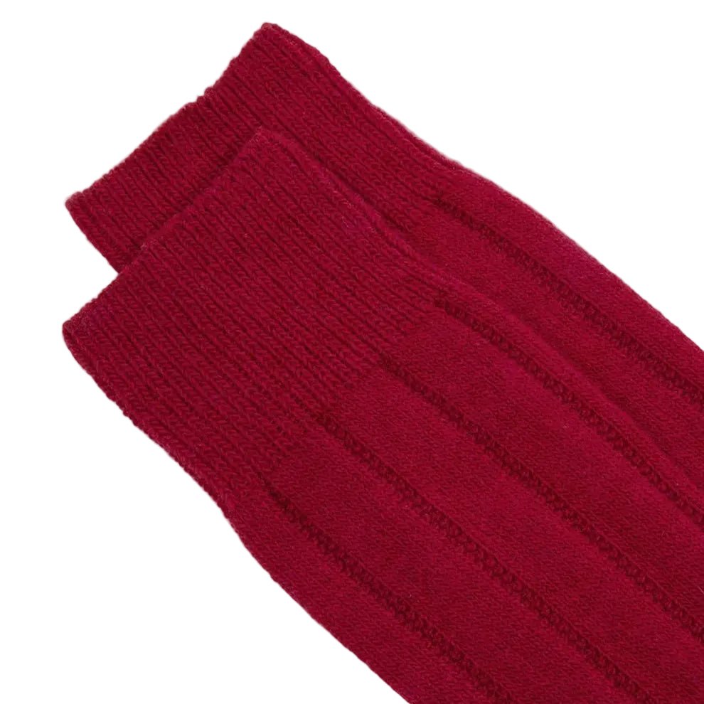 ANT45 Vancouver Ribbed Socks Red - Merchant Menswear