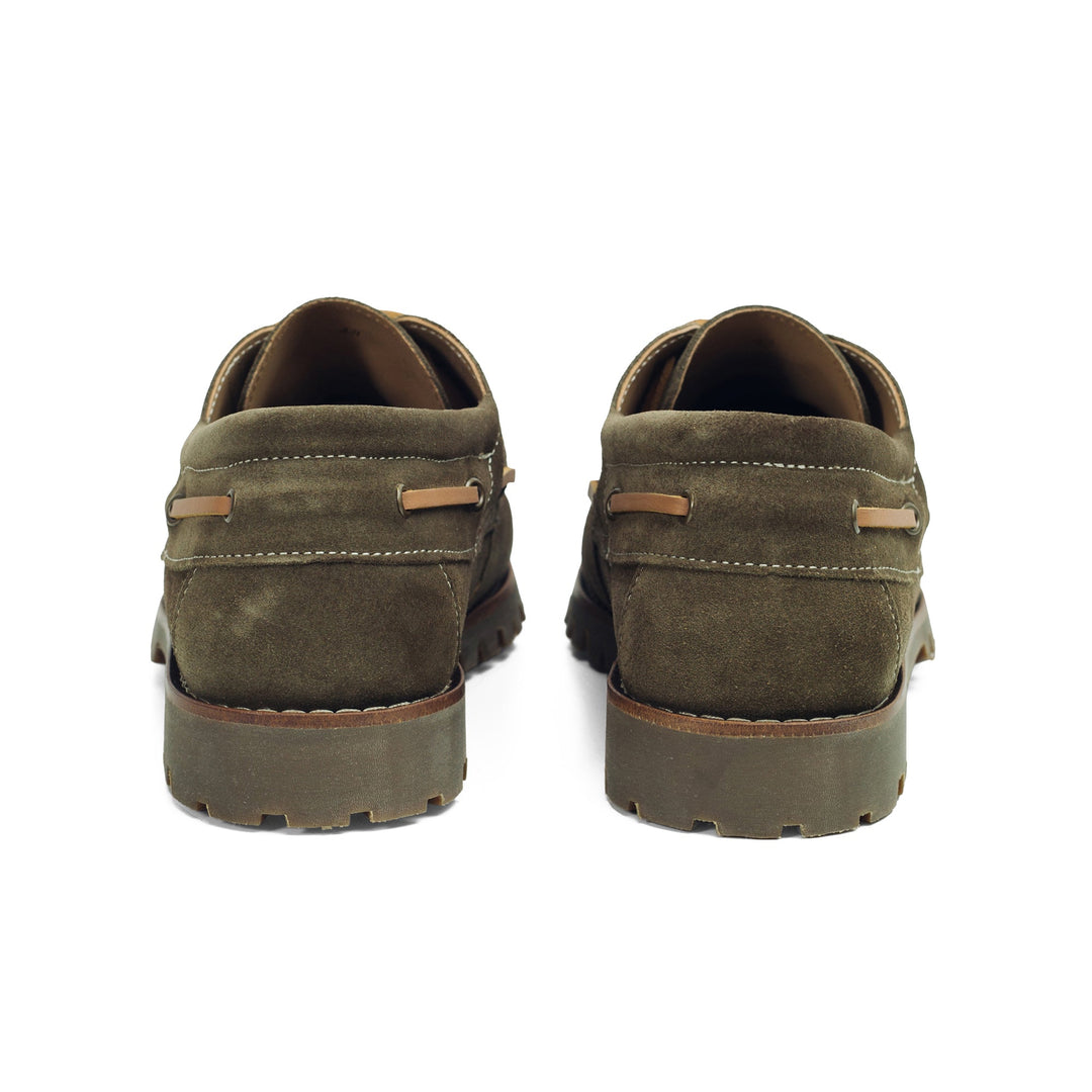 Arrow Moccasin Co Timber Moc Suede Olive - Merchant Menswear
