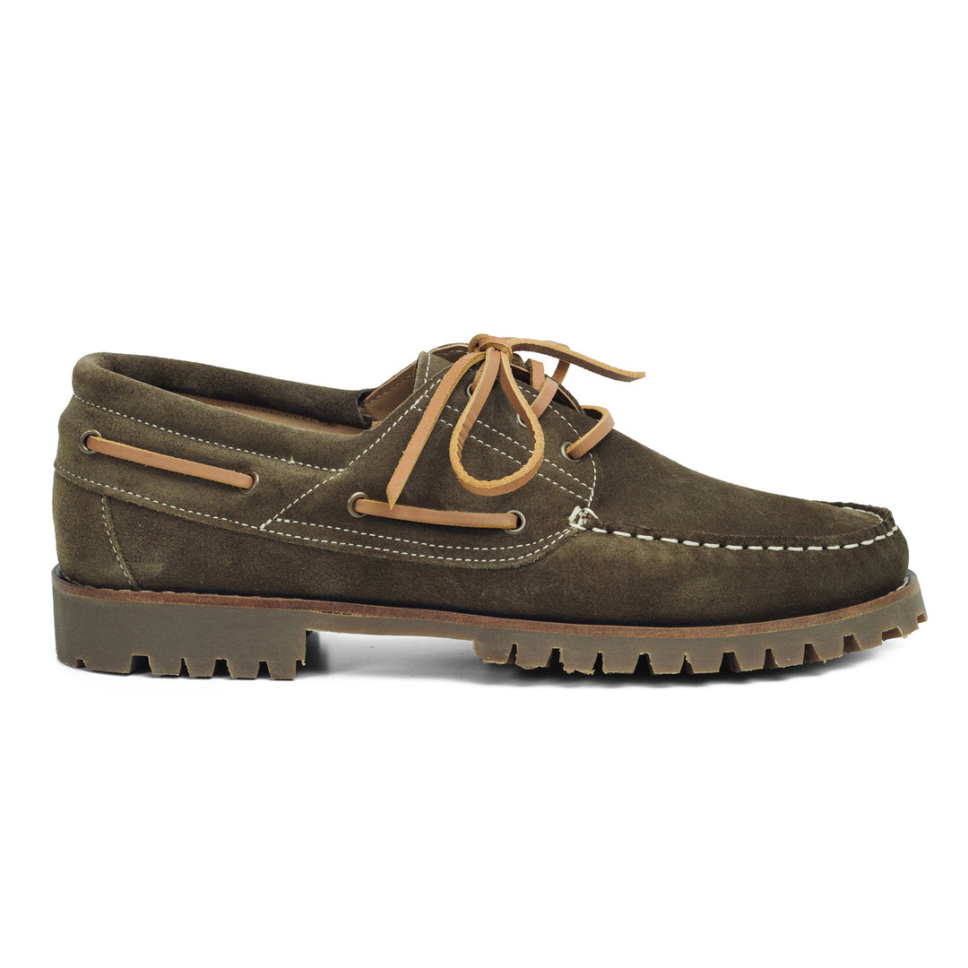 Arrow Moccasin Co Timber Moc Suede Olive - Merchant Menswear