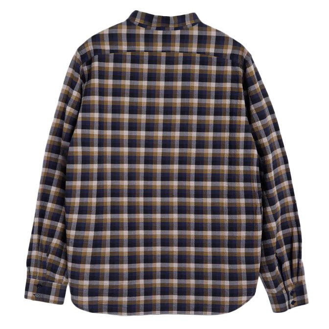 BB Long Sleeve Seersucker Check Shirt Multi - Merchant Menswear