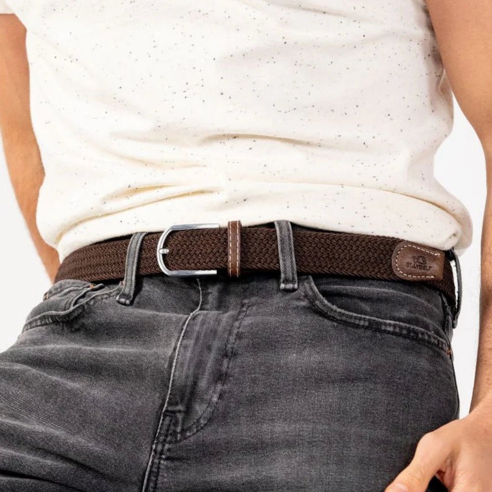 BillyBelt Braided Belt Leaf Brown - Merchant Menswear