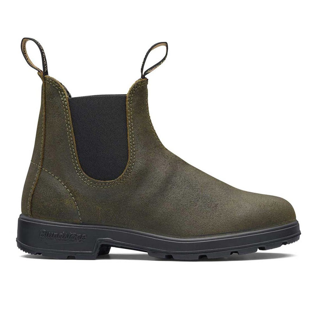 Blundstone 1615 Boot Dark Olive Rub Suede - Merchant Menswear