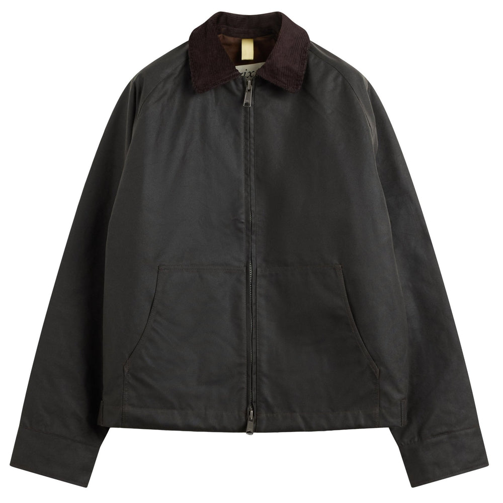 Brixtol Textiles Carter Wax Cotton Jacket Brown - Merchant Menswear