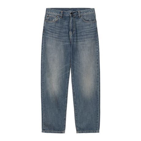 Carhartt WIP Aaron Pant Camano Denim Blue Dark Used - Merchant Menswear