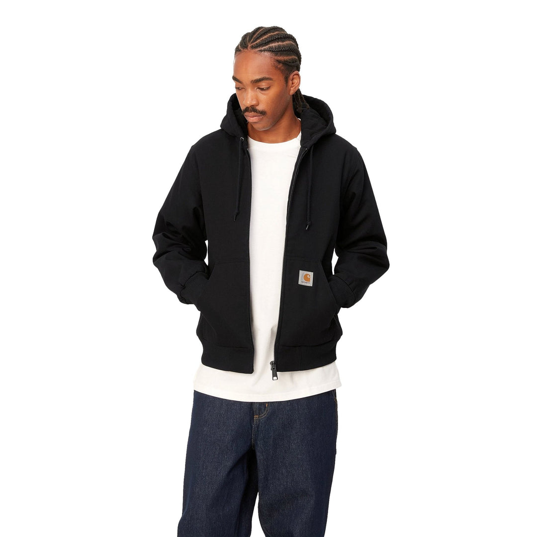 Carhartt WIP Active Jacket Dearborn Canvas Black Rigid - Merchant Menswear