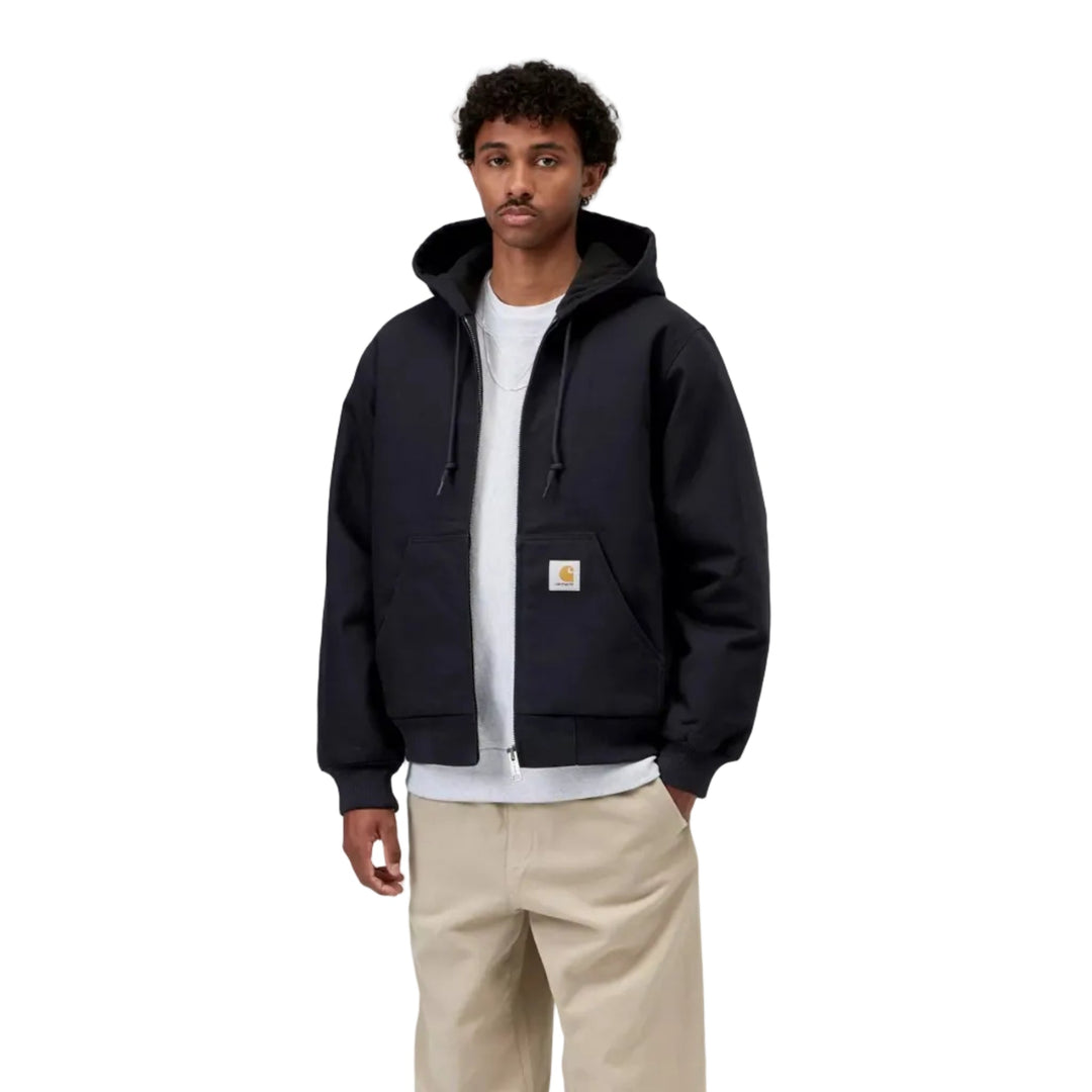 Carhartt WIP Active Jacket Winter Dearborn Canvas Dark Navy Rigid - Merchant Menswear