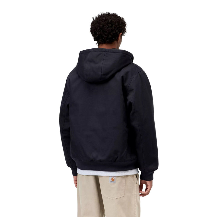 Carhartt WIP Active Jacket Winter Dearborn Canvas Dark Navy Rigid - Merchant Menswear