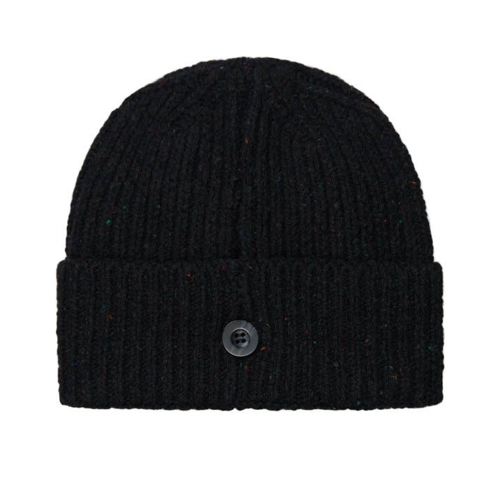 Carhartt WIP Anglistic Wool/Cotton Beanie Speckled Black - Merchant Menswear