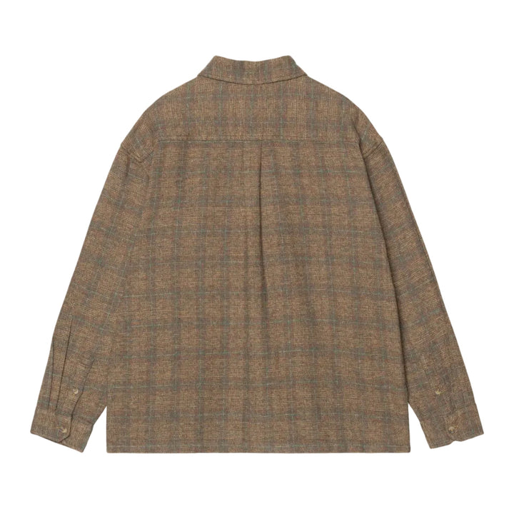 Carhartt WIP Bagley Cotton Check Shirt Hamilton Brown - Merchant Menswear