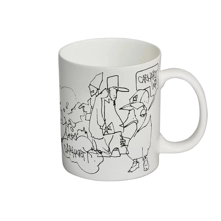 Carhartt WIP Blinkerfluid Porcelain Mug White/Black - Merchant Menswear