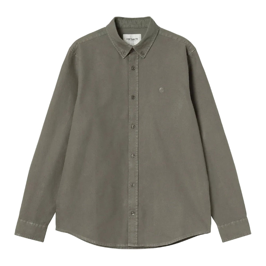 Carhartt WIP Bolton Cotton Oxford Shirt Shungite - Merchant Menswear