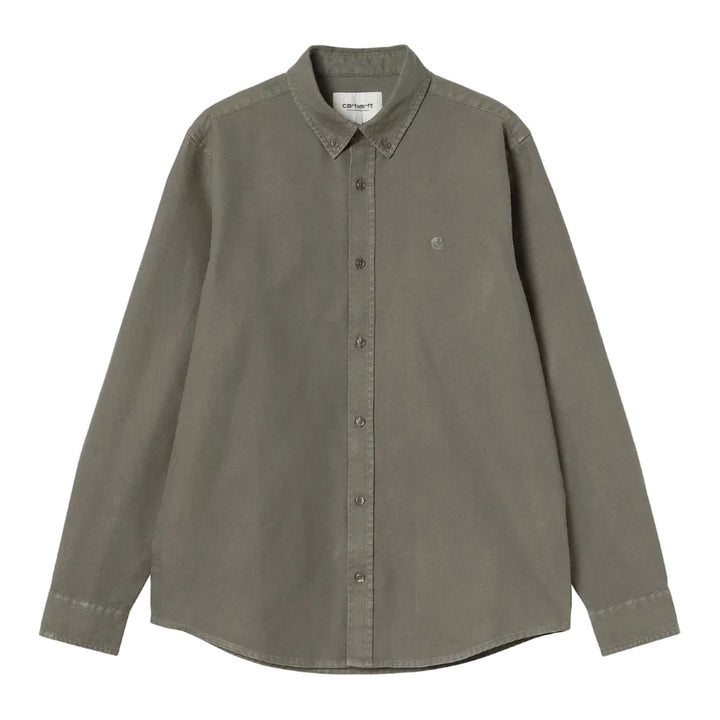Carhartt WIP Bolton Cotton Oxford Shirt Shungite - Merchant Menswear
