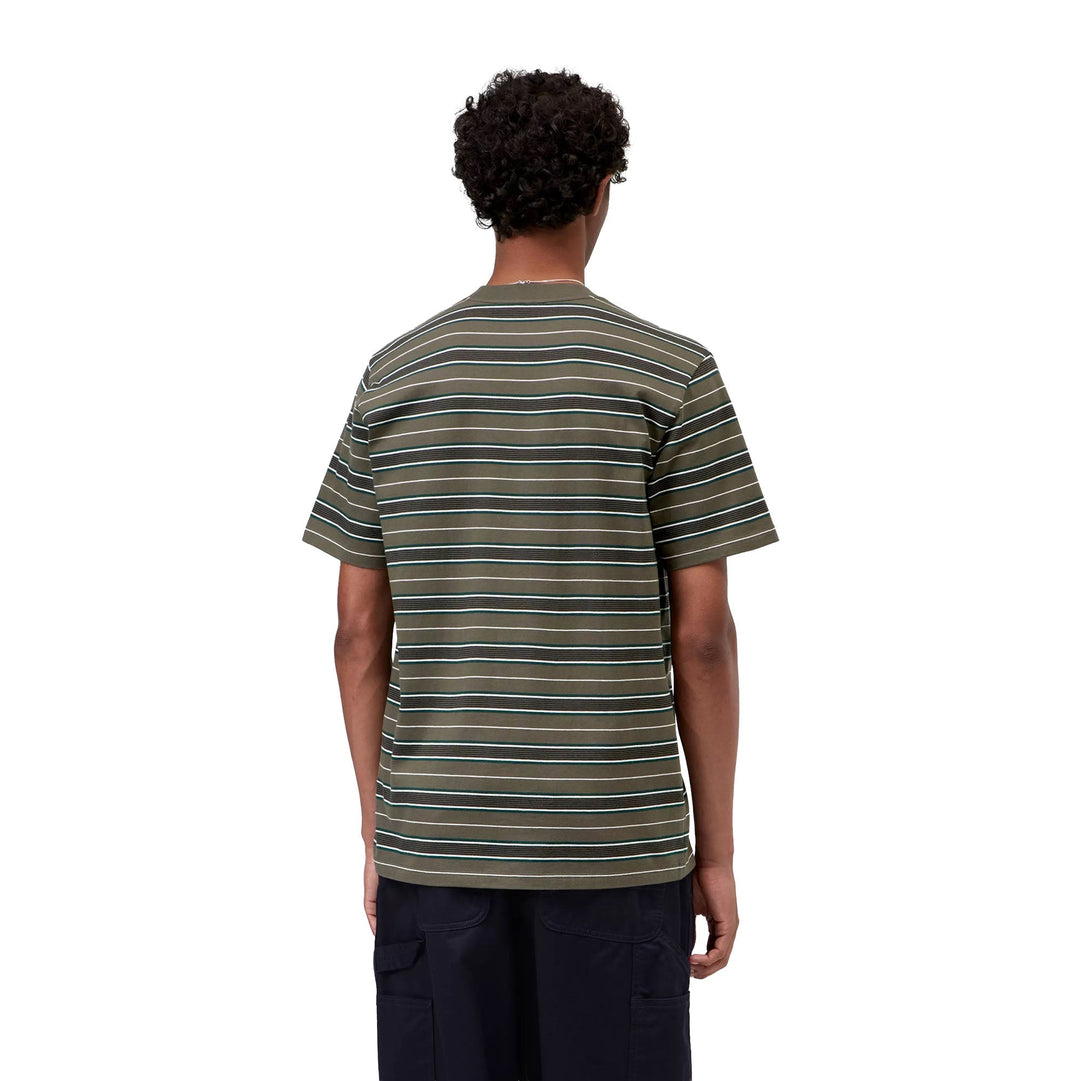 Carhartt WIP Bronson Stripe T-Shirt Cypress - Merchant Menswear