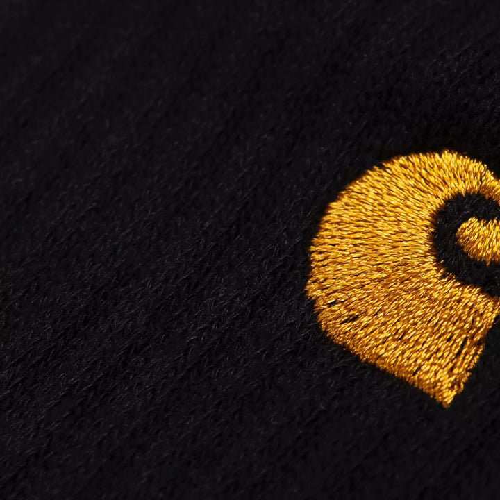 Carhartt WIP Chase Cotton Blend Socks Black/Gold - Merchant Menswear