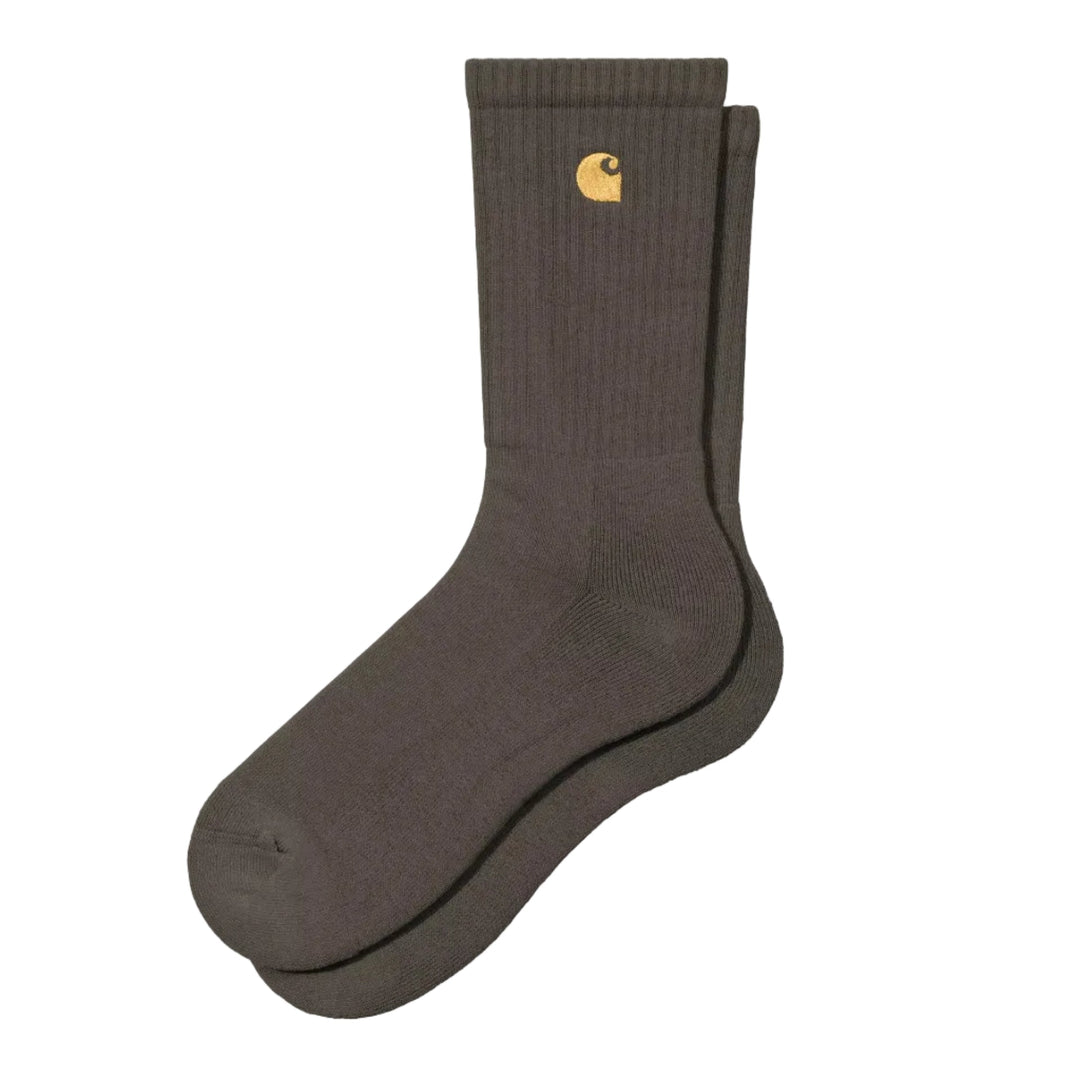 Carhartt WIP Chase Cotton Blend Socks Shungite/Gold - Merchant Menswear