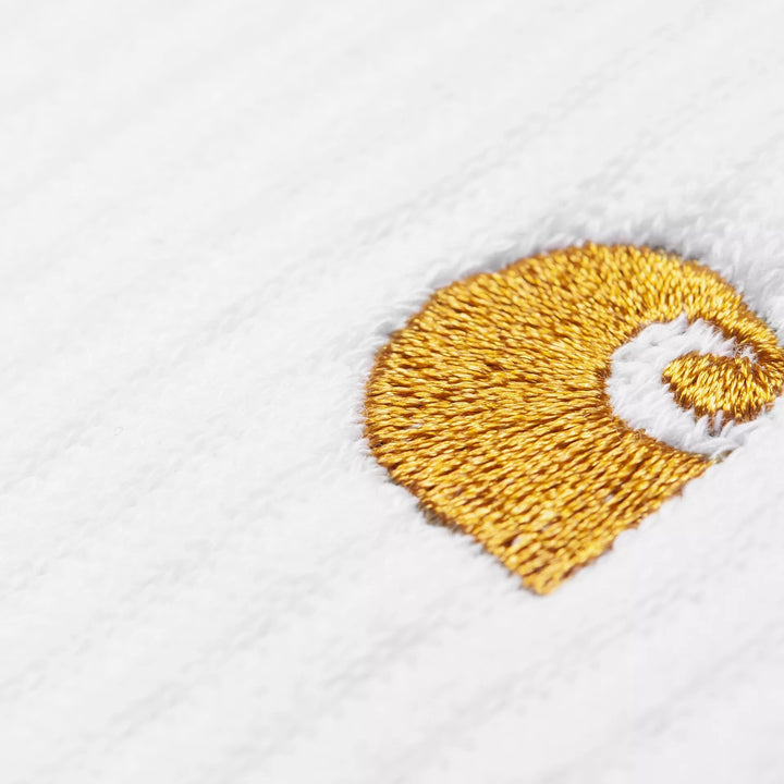 Carhartt WIP Chase Cotton Blend Socks White/Gold - Merchant Menswear