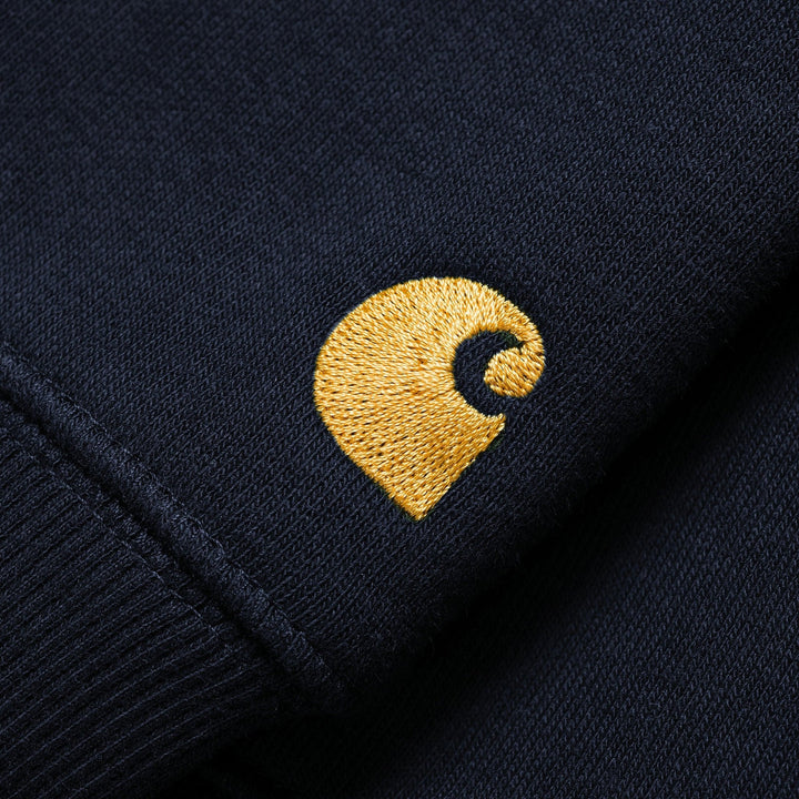 Carhartt WIP Chase Sweat Dark Navy/Gold - Merchant Menswear