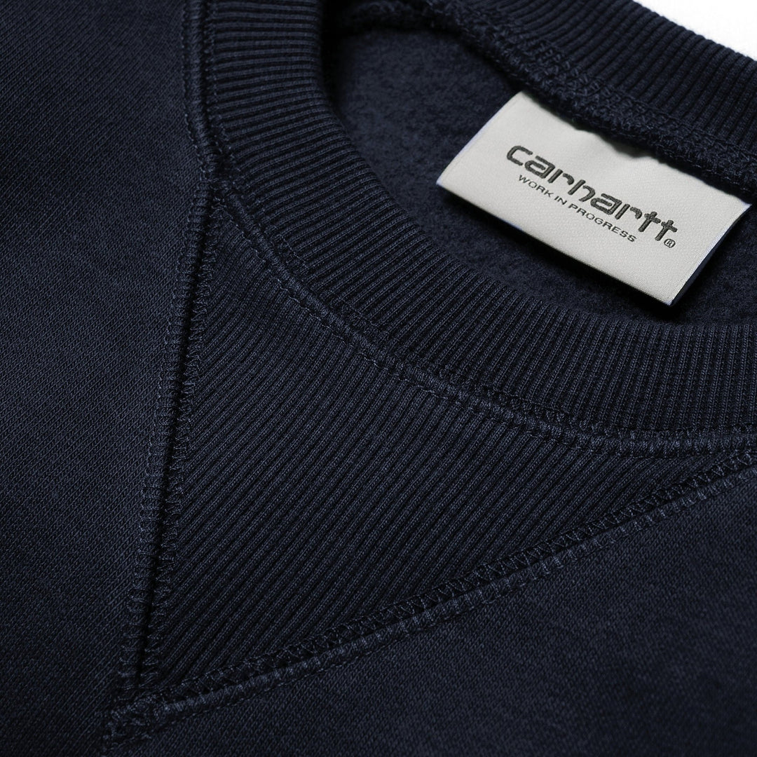 Carhartt WIP Chase Sweat Dark Navy/Gold - Merchant Menswear