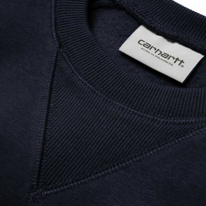 Carhartt WIP Chase Sweat Dark Navy/Gold - Merchant Menswear