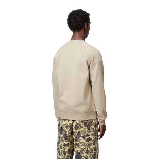 Carhartt WIP Chase Sweat Fleur De Sel/Gold - Merchant Menswear