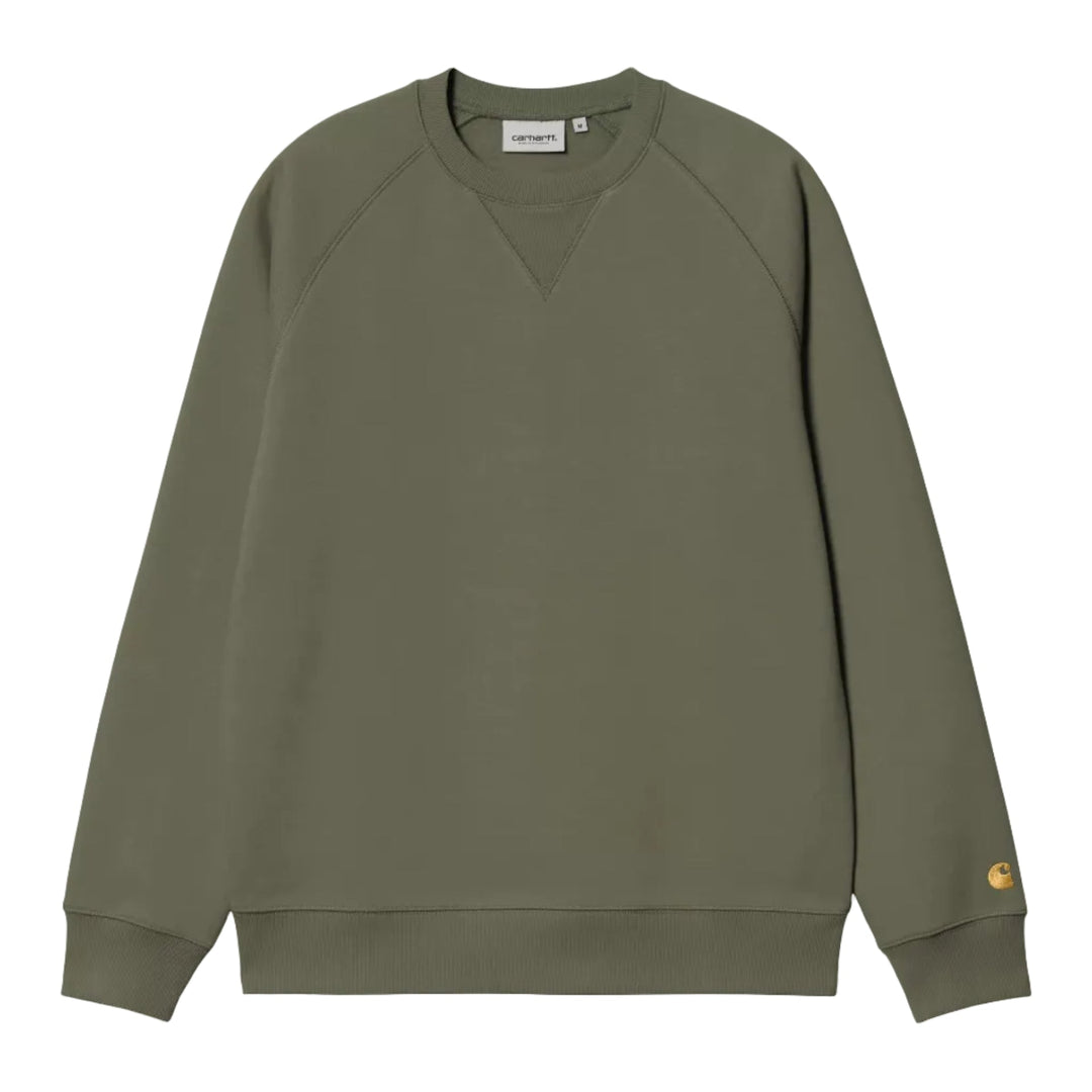 Carhartt WIP Chase Sweat Leaf/Gold - Merchant Menswear