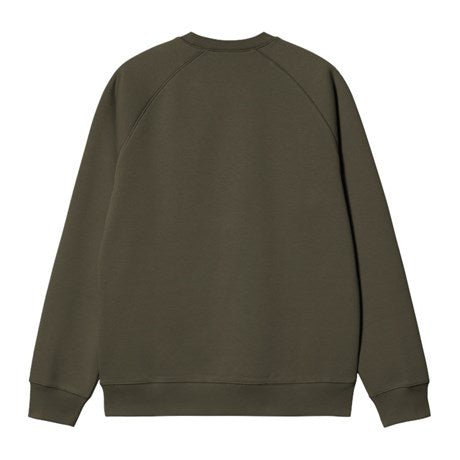Carhartt WIP Chase Sweat Olive / Gold - Merchant Menswear