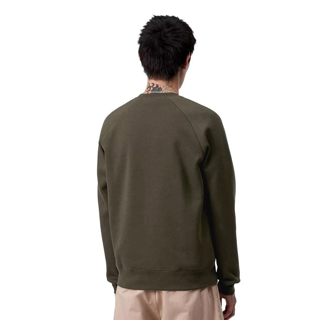 Carhartt WIP Chase Sweat Olive / Gold - Merchant Menswear
