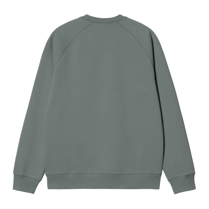 Carhartt WIP Chase Sweat Velvet Green/Gold - Merchant Menswear
