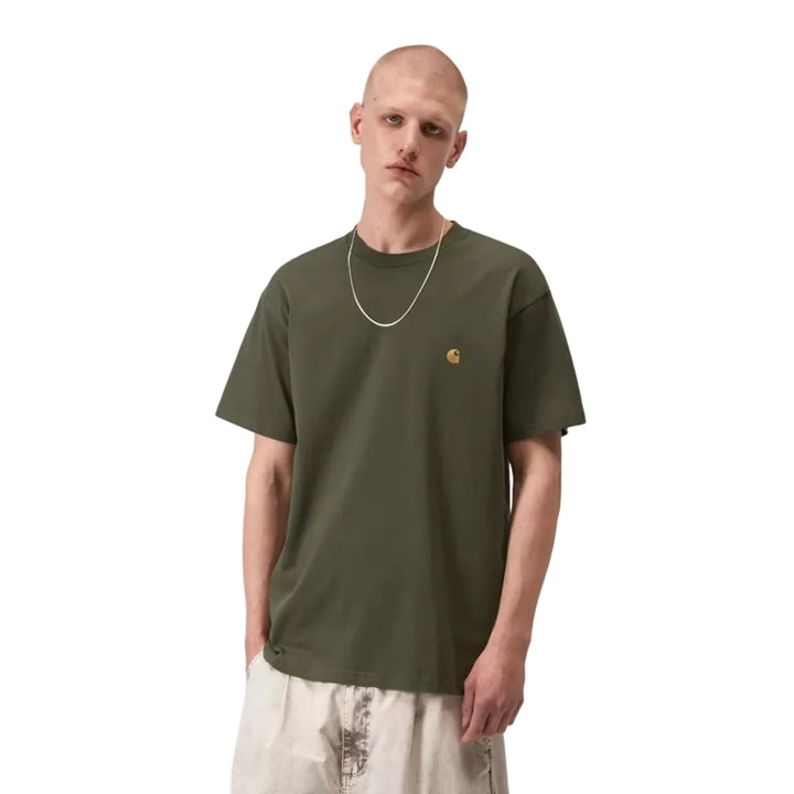 Carhartt WIP Chase T-Shirt Leaf/Gold leaf - Merchant Menswear