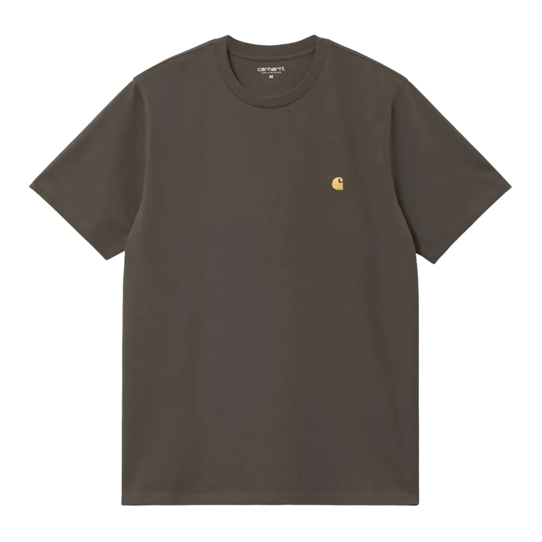 Carhartt WIP Chase T-Shirt Shungite/Gold - Merchant Menswear
