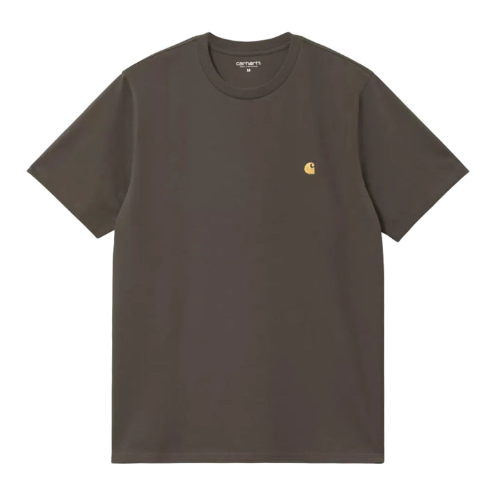 Carhartt WIP Chase T-Shirt Shungite/Gold - Merchant Menswear