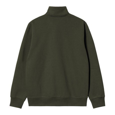 Carhartt WIP Chase Zip Neck Sweat Olive/Gold - Merchant Menswear