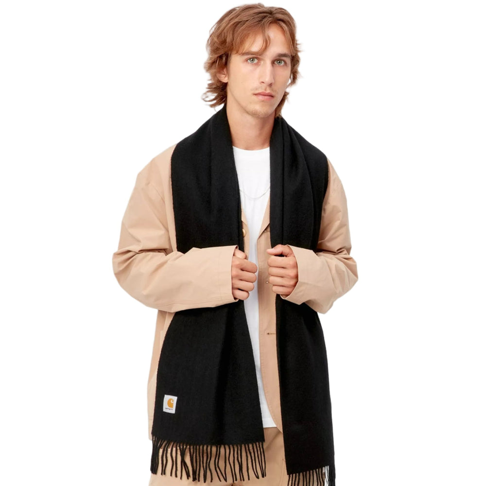 Carhartt WIP Clan Scarf Black - Merchant Menswear