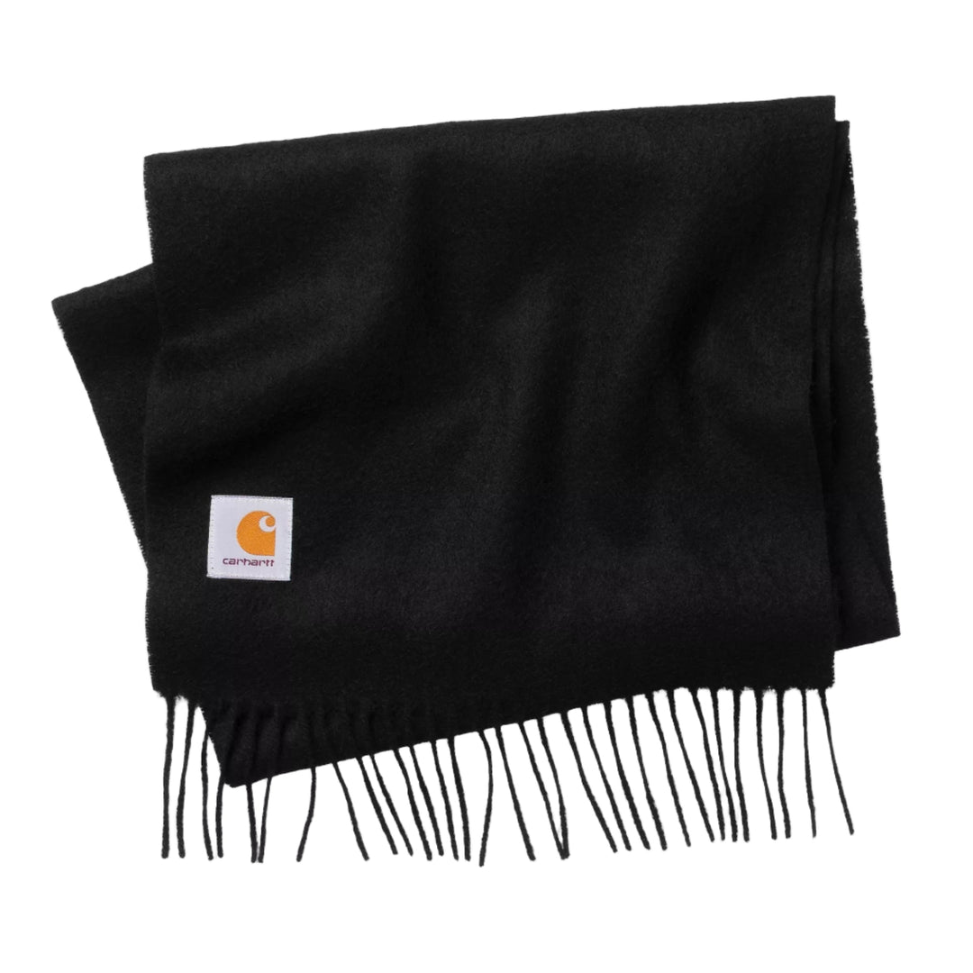 Carhartt WIP Clan Scarf Black - Merchant Menswear