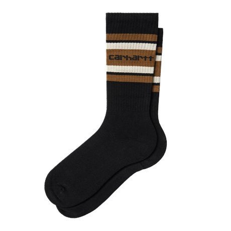 Carhartt WIP Connors Socks Black / Hamilton Brown / Salt - Merchant Menswear