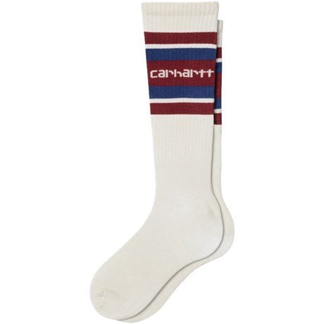 Carhartt WIP Connors Socks Natural /Scarlet / Wolfsbane - Merchant Menswear
