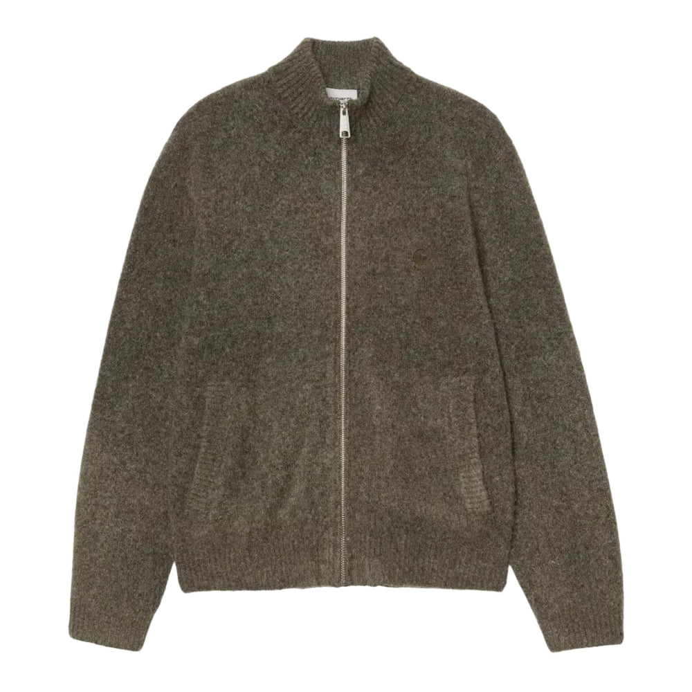 Carhartt WIP Curtis Sweater Jacket Tangled Shungite - Merchant Menswear