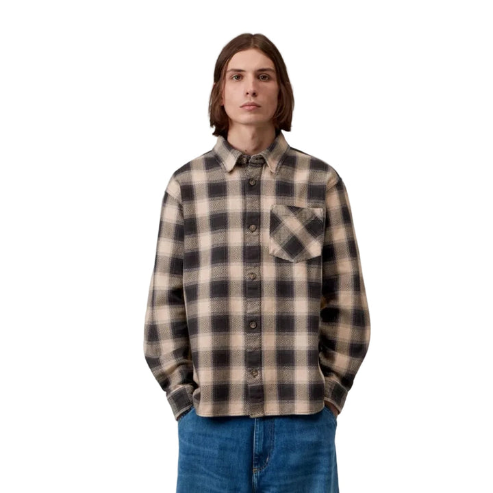 Carhartt WIP Dayne Cotton Check Shirt Shady Purple - Merchant Menswear