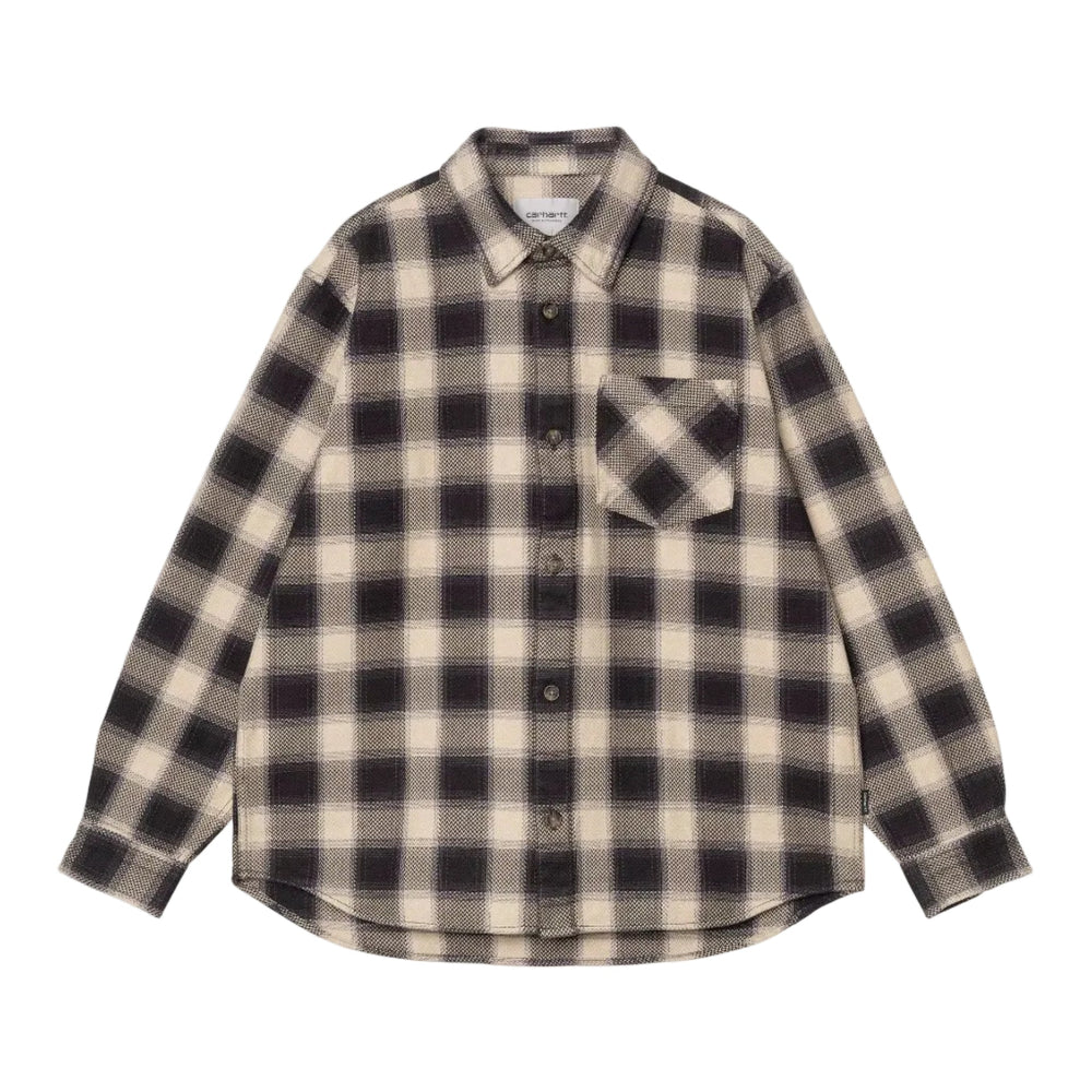Carhartt WIP Dayne Cotton Check Shirt Shady Purple - Merchant Menswear