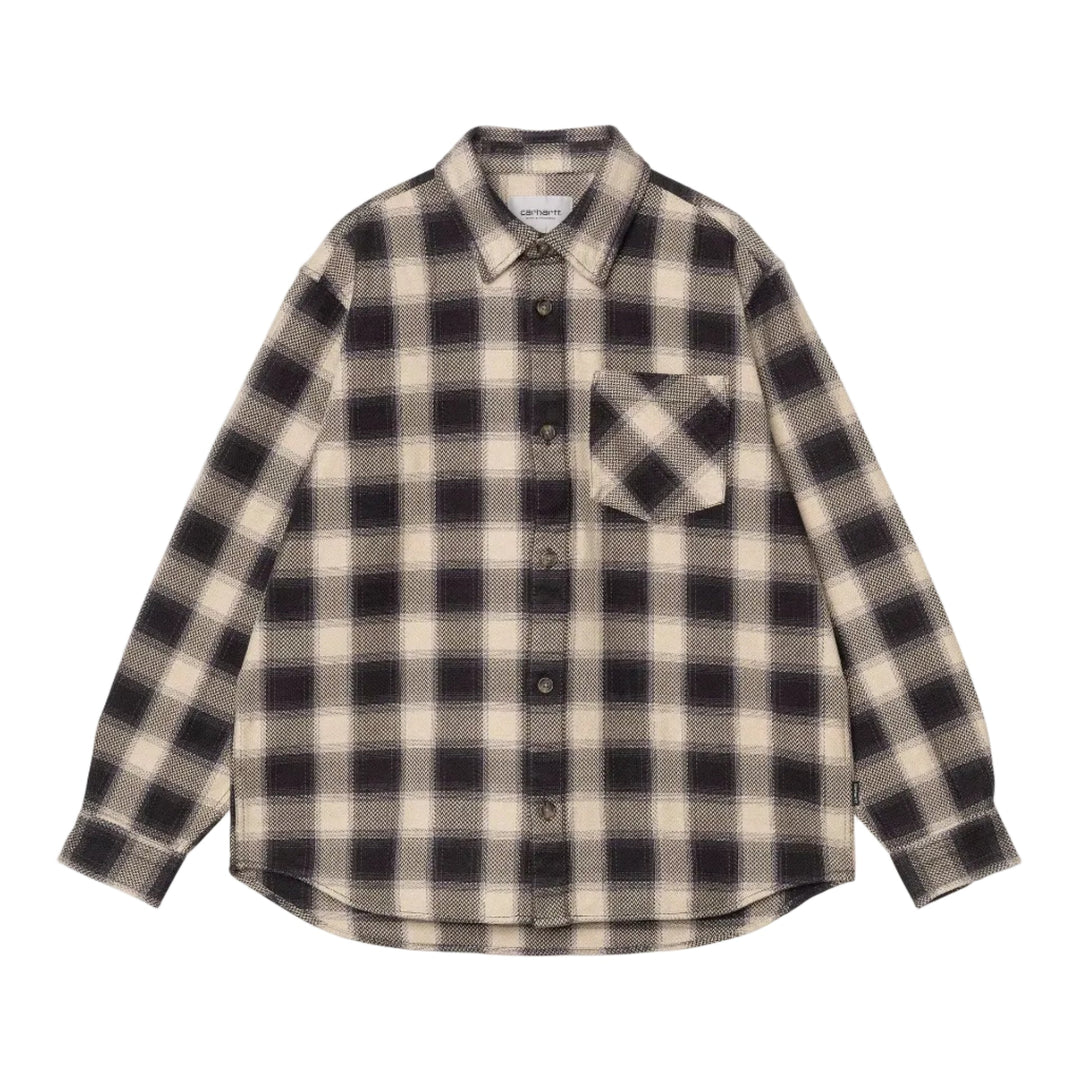Carhartt WIP Dayne Cotton Check Shirt Shady Purple - Merchant Menswear