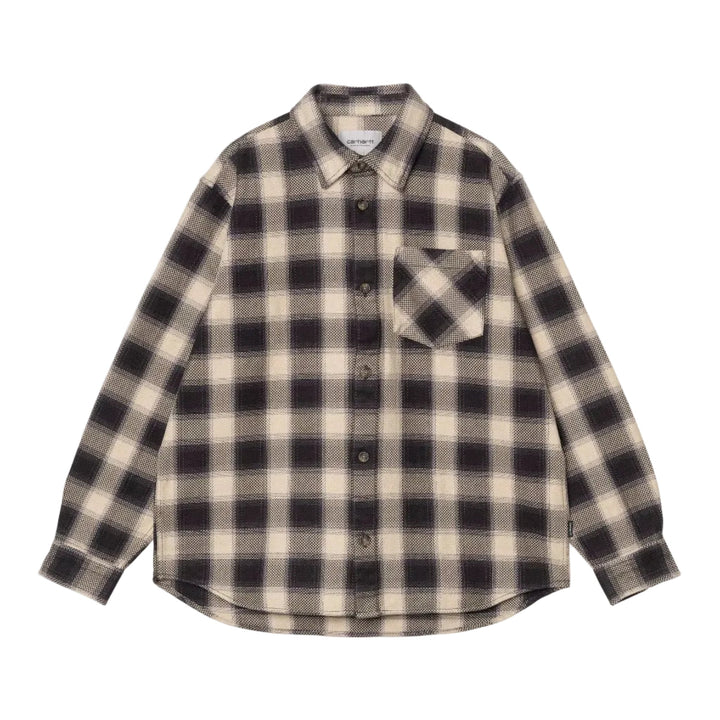 Carhartt WIP Dayne Cotton Check Shirt Shady Purple - Merchant Menswear