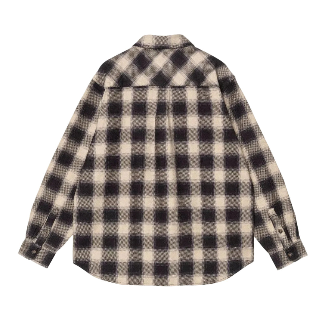 Carhartt WIP Dayne Cotton Check Shirt Shady Purple - Merchant Menswear