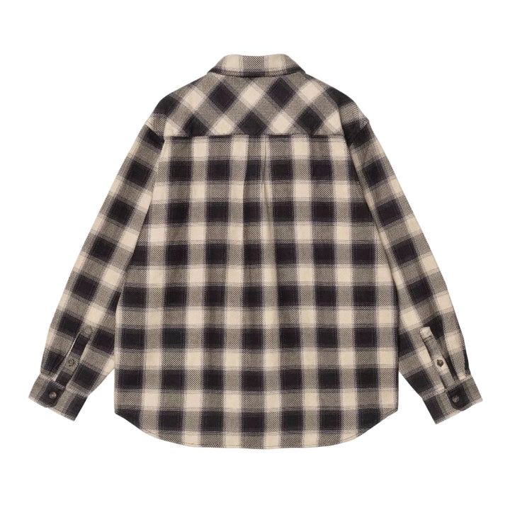 Carhartt WIP Dayne Cotton Check Shirt Shady Purple - Merchant Menswear